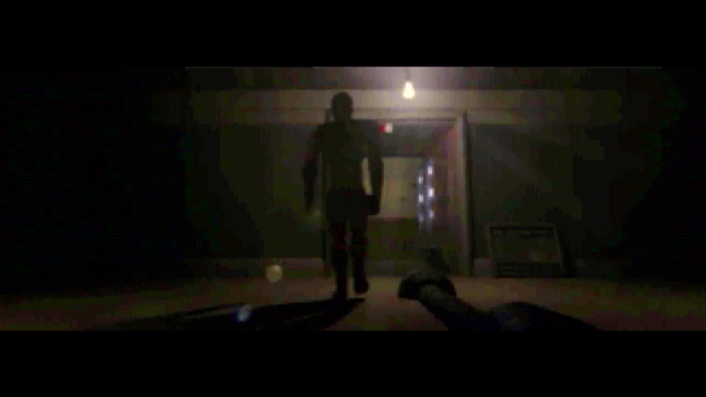 A main walks away