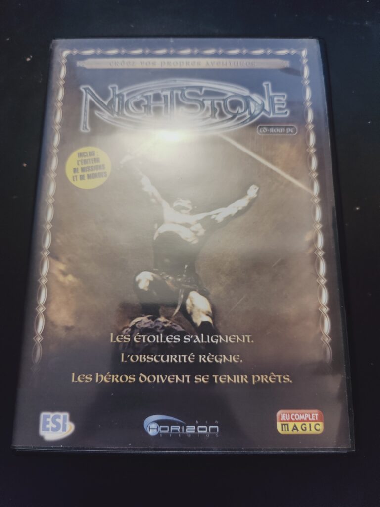 CD box of the game Nightstone