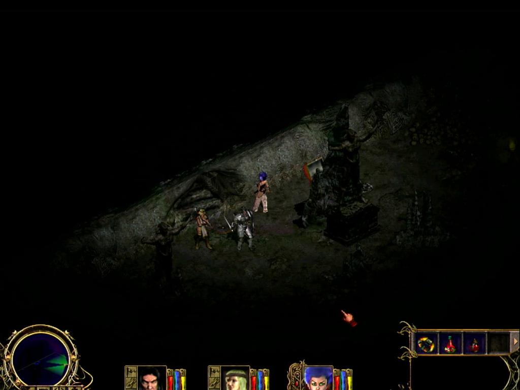 Nightstone: All three heroes at the start of the level
