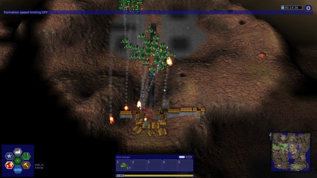 Warzone 2100 mission 6 close to finish and the plateau