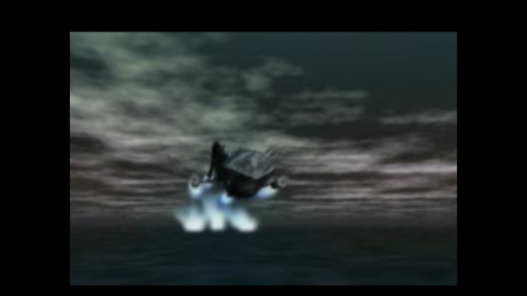 Video of a flying spaceship in mission intro in the game Shadow Master