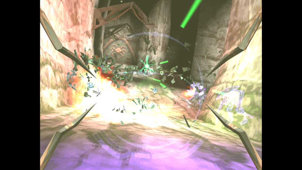 Army of Shadow Master exploding in the corridors