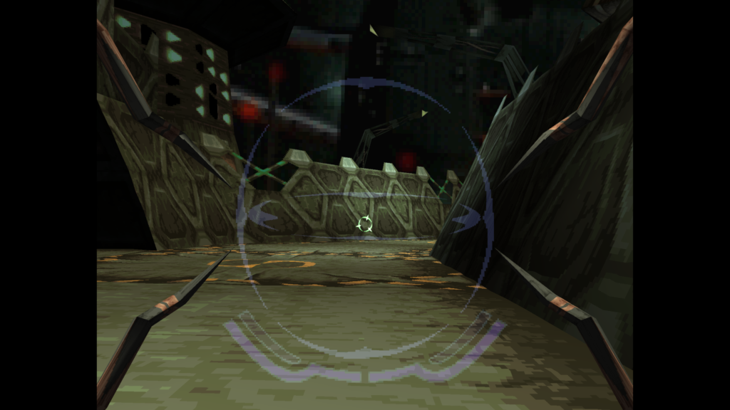 Corridors of the alien city in the game Shadow Master