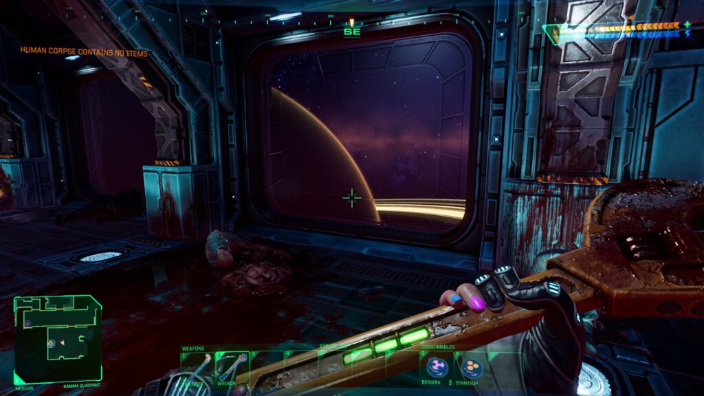 Screenshot from System Shock Remastered running on GTX 960