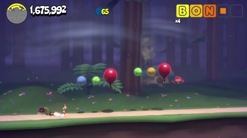 Gameplay screenshot from Bubsy: Paws on Fire! 